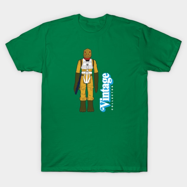 VINTAGE COLLECTOR - TRANDOSHAN BOUNTY HUNTER ACTION FIGURE T-Shirt by LeftCoast Graphics